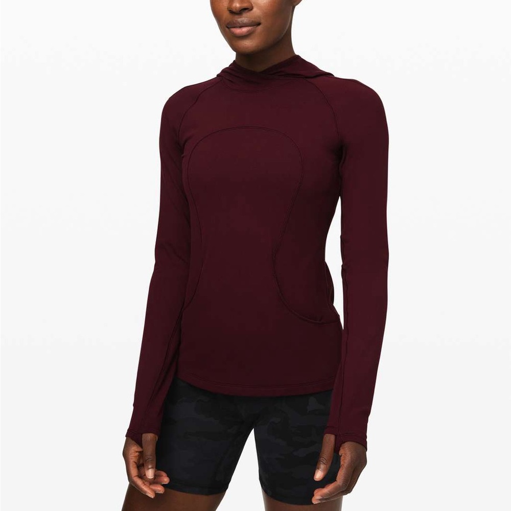 lululemon On Repeat Rulu Hoodie Longsleeve in Garnet
